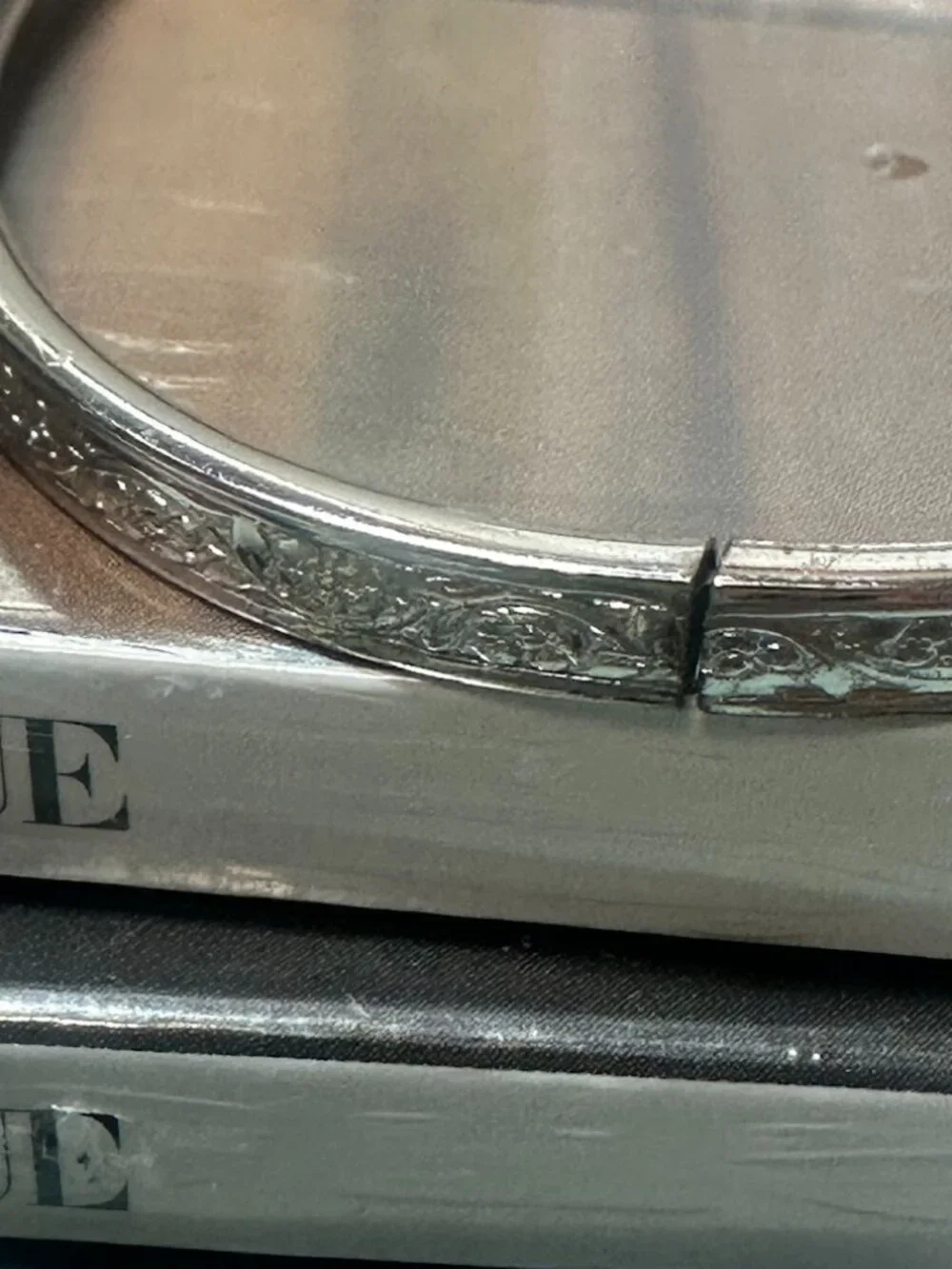 Vintage B.A.B. Ballou Sterling Silver Victorian Expanding Baby Bangle Heirloom